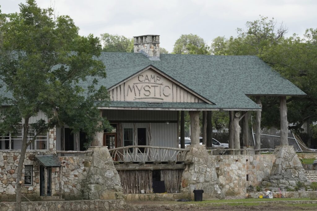 Camp Mystic is shown in Hunt, Texas on Wednesday, July 9, 2025. (AP Photo/Ashley Landis)