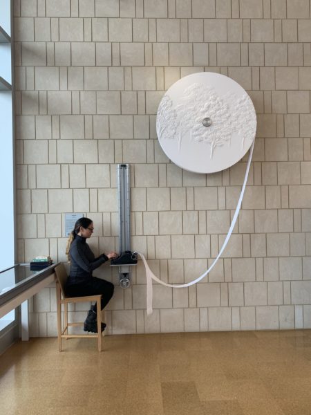 Writer's art installation