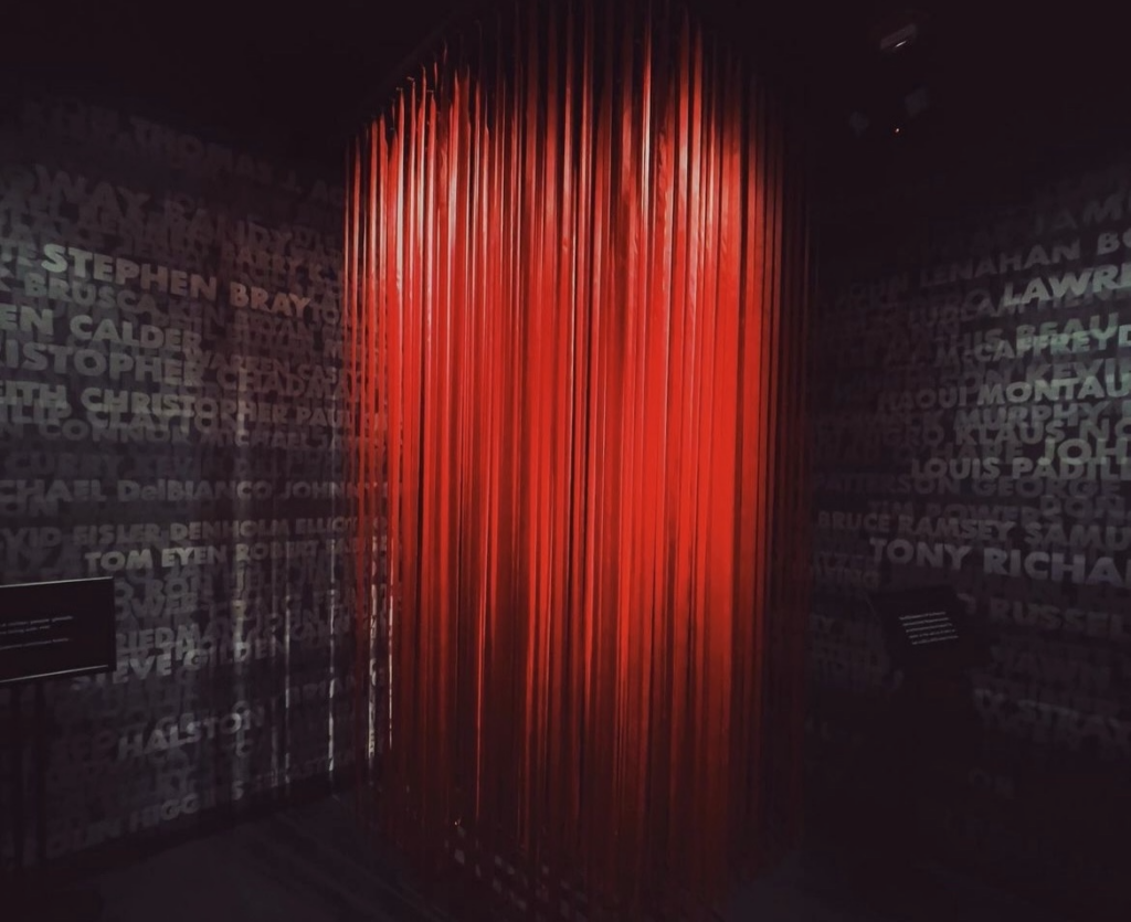 Tribute wall at the Museum of Broadway. (Photo courtesy Museum of Broadway.)